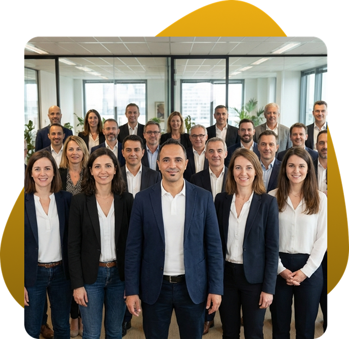 Abdelouaf Boukricha mit Beraterteam für AVGS Gründungsberatung und Business Coaching